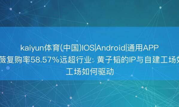 kaiyun体育(中国)IOS|Android|通用APP下载 朵薇复购率58.57%远超行业: 黄子韬的IP与自建工场如何驱动