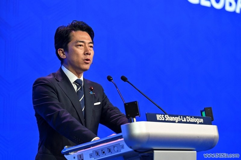 5月31日，日本陈旧大臣小泉进次郎在香格里拉对话会上发言 IC photo