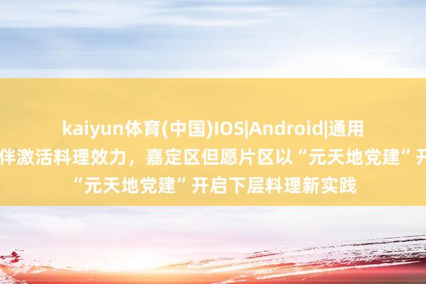 kaiyun体育(中国)IOS|Android|通用APP下载 以数智结伴激活料理效力，嘉定区但愿片区以“元天地党建”开启下层料理新实践